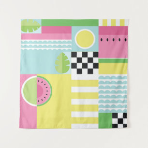 Tenture Design de fruits d'été, mosaïque colorée