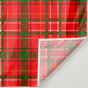 Tenture Design de Motif de Noël Tartan rouge