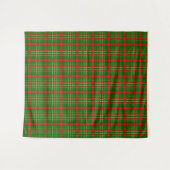 Tenture Design de Motif de Noël Tartan vert (Devant (Horizontal))