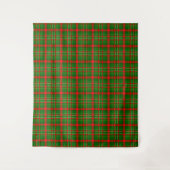 Tenture Design de Motif de Noël Tartan vert (Devant)