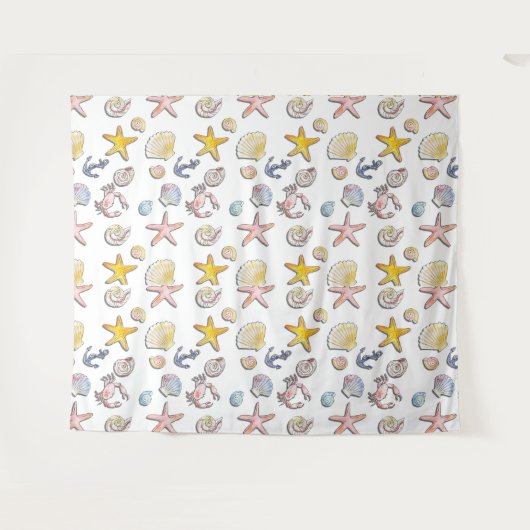 Tenture Design de plage simple et agréable (Devant (Horizontal))