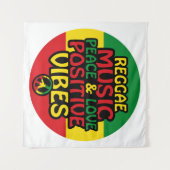 Tenture Design de reggae avec des citations positives et d (Devant (Horizontal))