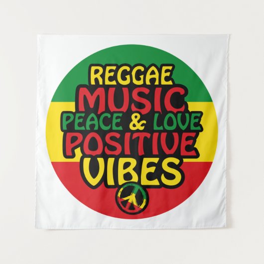 Tenture Design de reggae avec des citations positives et d (Devant)