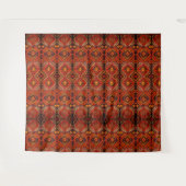 Tenture Design de tapis caucasien dans des couleurs chaude (Devant (Horizontal))