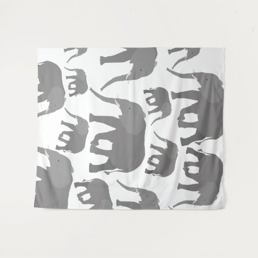 Tenture Design éléphant (Devant (Horizontal))