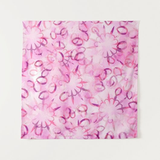 Tenture Design ethnique motif Abstrait. Aquarelle (Devant (Horizontal))