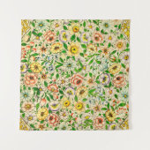 Tenture Design floral traditionnel indien de printemps (Devant (Horizontal))