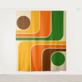 Tenture Design géométrique moderne du milieu du siècle (Devant)