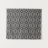 Tenture Design géométrique noir et blanc (Devant (Horizontal))