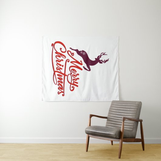 Tenture Design Graphique De Noël Et Nouvel An, Animaux Sau (En situation (horizontale))