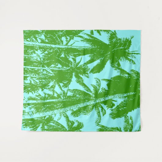 Tenture Design graphique des palmiers (Devant (Horizontal))