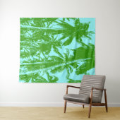 Tenture Design graphique des palmiers (En situation (horizontale))
