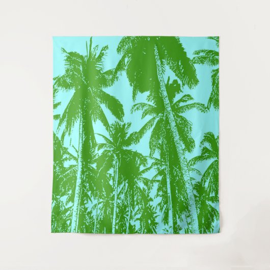 Tenture Design graphique des palmiers (Devant)