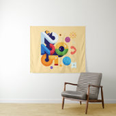 Tenture Design graphique drôle et Witty 2025 (En situation (horizontale))