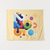 Tenture Design graphique drôle et Witty 2025 (Devant (Horizontal))