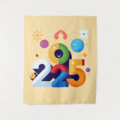 Tenture Design graphique drôle et Witty 2025 (Devant)