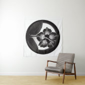 Tenture Design Hibiscus Kamon (En situation (horizontale))