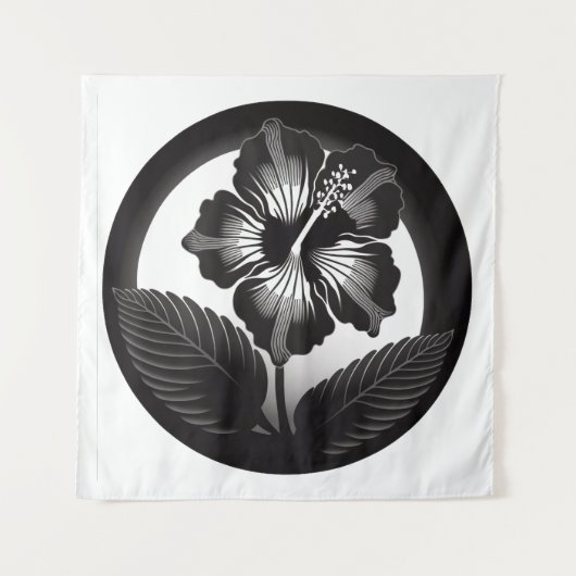 Tenture Design Hibiscus Kamon (Devant)