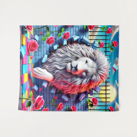 Tenture Design Lion (Devant (Horizontal))