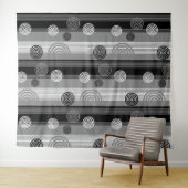 Tenture Design moderne en Noir et Blanc (En situation (horizontale))