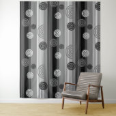 Tenture Design moderne en Noir et Blanc (En situation)