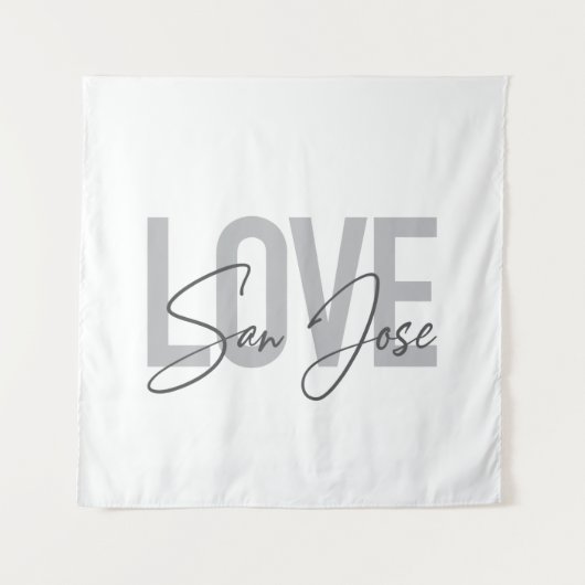 Tenture Design moderne, simple, chic, cool Love San Jose (Devant)