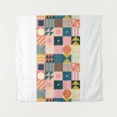 Tenture Design motif abstrait géométrique moderne avec sim (Devant (Horizontal))