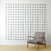 Tenture Design Motif croisé Filigree vert (En situation (horizontale))