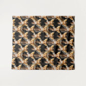 Tenture Design Motif des Anges d'or céleste (Devant (Horizontal))