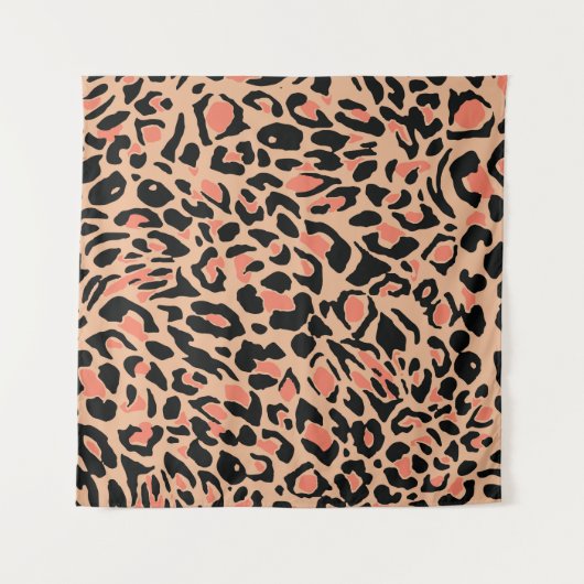 Tenture Design Motif Leopard vintage (Devant)