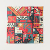 Tenture Design motif médiéval sans soudure. Texti de décor (Devant (Horizontal))