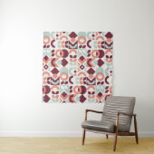 Tenture Design motif scandinave. Retro moderne simple b (En situation)