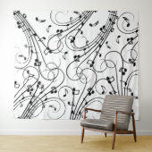 Tenture Design musical branché (En situation (horizontale))