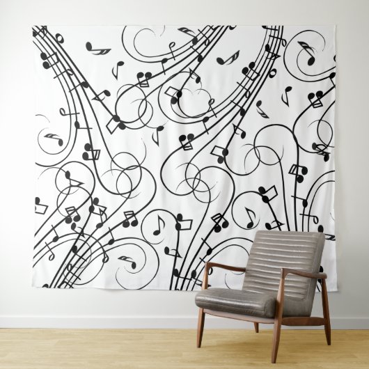 Tenture Design musical branché (En situation (horizontale))