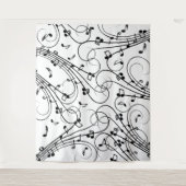 Tenture Design musical branché (Devant)