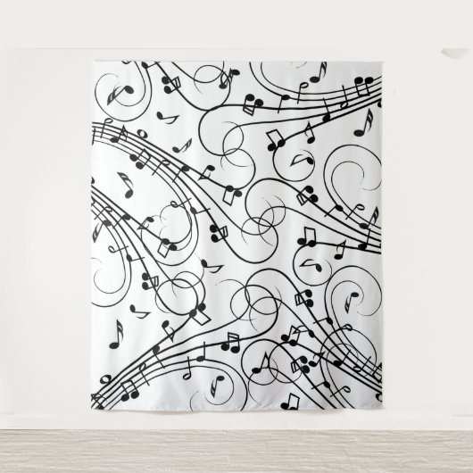 Tenture Design musical branché (Devant)