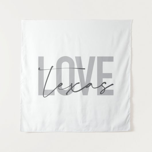 Tenture Design simple, moderne, urbain, cool Love Texas (Devant)