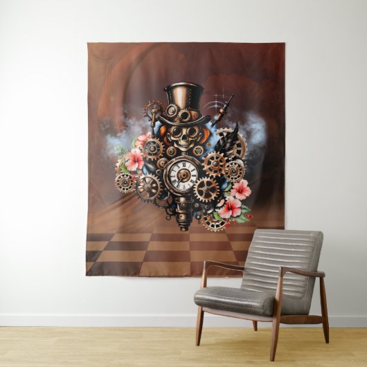 Tenture Design steampunk mignon (En situation)
