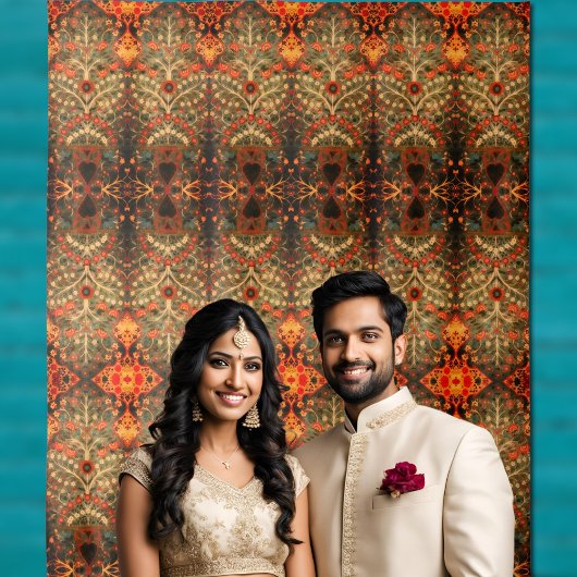 Tenture Design textile indien antique