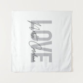 Tenture Design urbain simple, moderne, Amour Caroline du N (Devant (Horizontal))