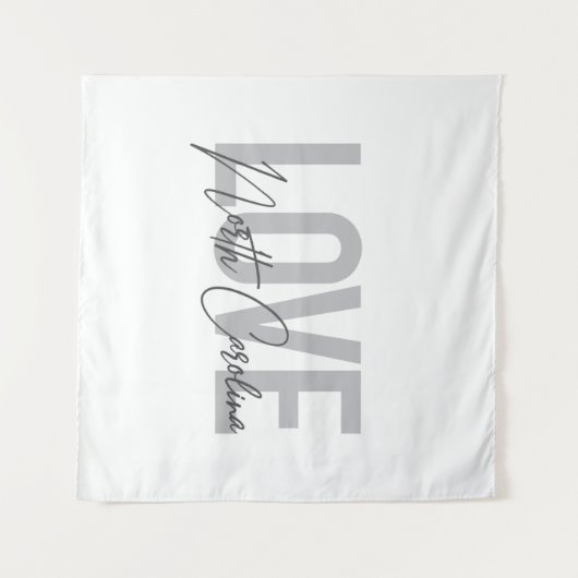 Tenture Design urbain simple, moderne, Amour Caroline du N (Devant (Horizontal))