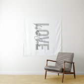 Tenture Design urbain simple, moderne, Amour Caroline du N (En situation (horizontale))