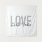 Tenture Design urbain simple, moderne, Amour Caroline du N (Devant)