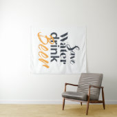 Tenture Design urbain, tendance, drôle, économiser de l'ea (En situation (horizontale))