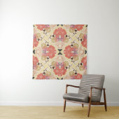 Tenture Design vintage fleuri et transparent pour motif. (En situation (horizontale))