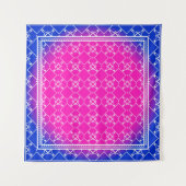 Tenture Design with abstract hand drawn geometric pattern (Devant)