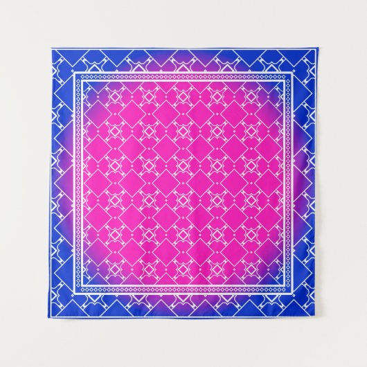 Tenture Design with abstract hand drawn geometric pattern (Devant)
