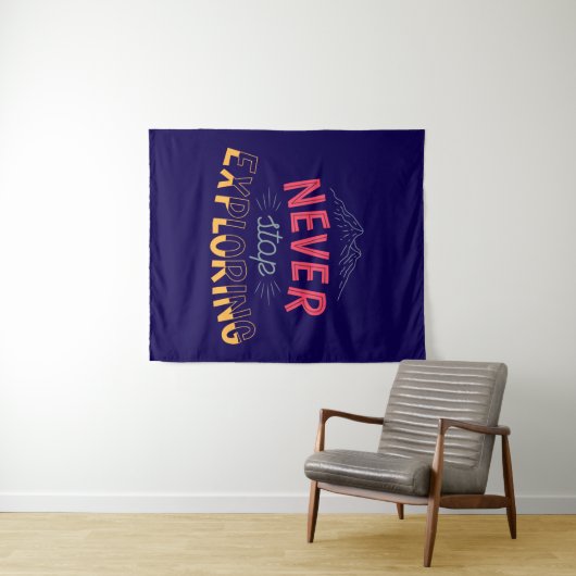 Tenture Designs graphiques pour explorateurs et déambulate (En situation (horizontale))