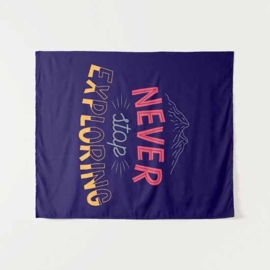 Tenture Designs graphiques pour explorateurs et déambulate (Devant (Horizontal))