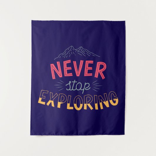 Tenture Designs graphiques pour explorateurs et déambulate (Devant)